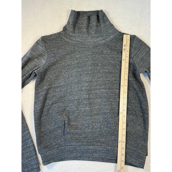 Alo Yoga Charcoal Gray Black Mock Neck Pullover Sweatshirt S - Picture 9 of 11